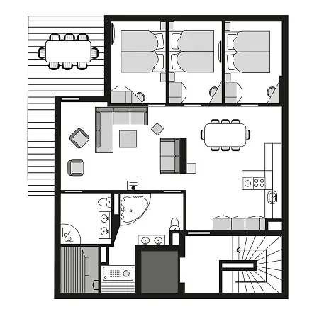 2-4-persoonsappartement Promenade Apartment